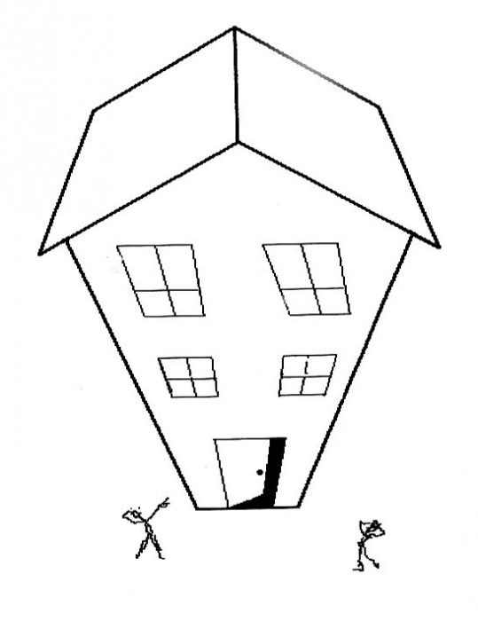 The Wonky Window (size constancy) | Geometric illusions | Optical Illusions